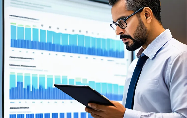 통번역사 이직 준비 방법 - **Prompt:** A focused professional translator, perhaps a woman in her late 30s, working diligently a...